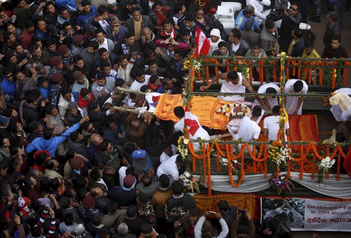 Funeral del exprimer ministro nepalí Sushil Koirala