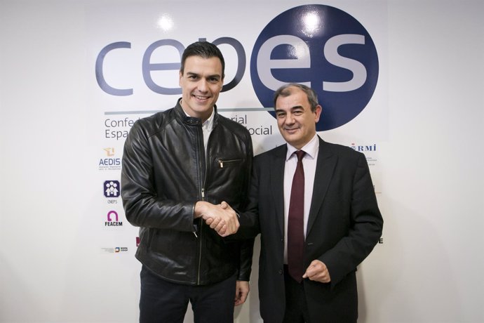 Encuentro Pedro Sánchez y Juan Antonio Pedreño (CEPES)