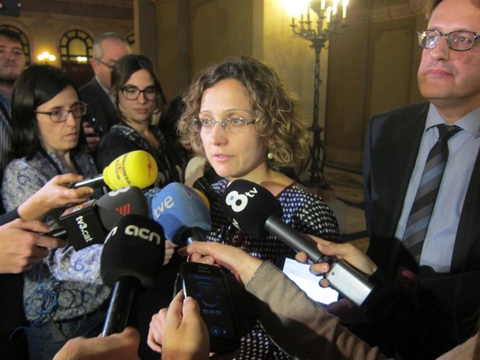 La consellera Meritxell Ruiz al Parlament