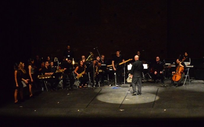 La Big Band de la Escuela Municipal de Música de Aljaraque. 