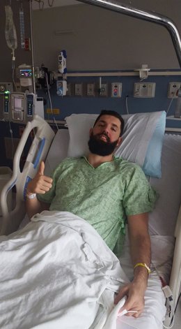 Nikola Mirotic tras su operación de apendicitis