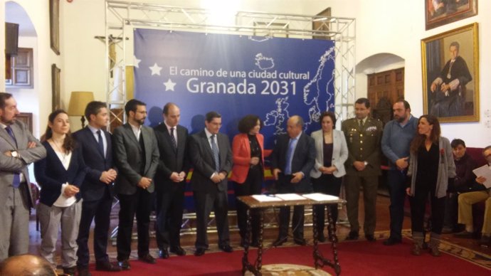 Acto institucional de la candidatura de Granada a capital de la Cultura