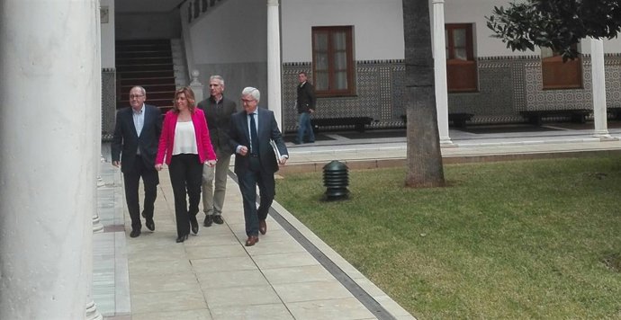Susana Díaz, este jueves en el Parlamento