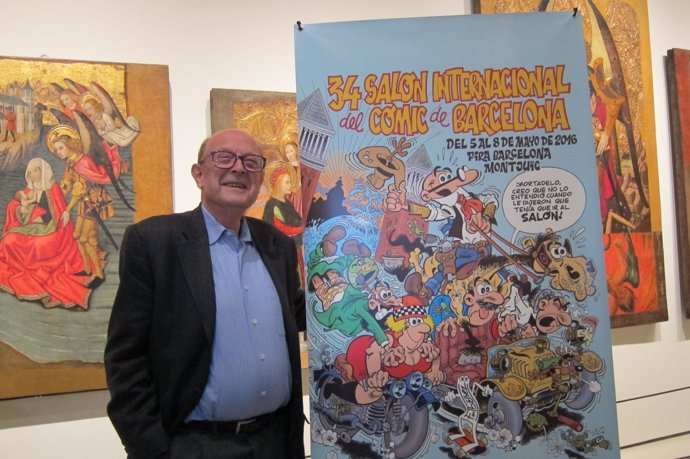 El dibujante Francisco Ibáñez en el Salón Internacional del Cómic de Barcelona 