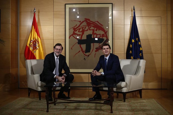 Reunión entre Albert Rivera y Rajoy