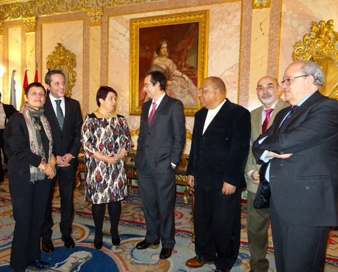 De izquierda a derecha, Santiago, Bayón, Luquero, Suárez,