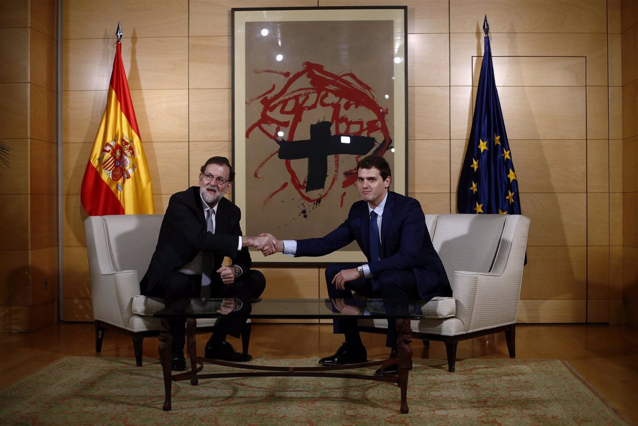 Reunión entre Albert Rivera y Rajoy