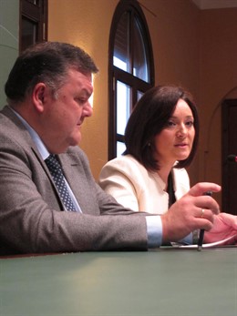 Francisco Zurera y Rafi Crespín en la rueda de prensa