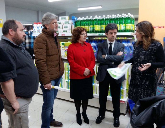 Broto ha visitado este jueves las instalaciones de Cruz Blanca en Huesca