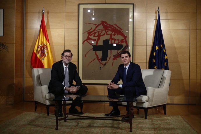 Reunión entre Albert Rivera y Rajoy