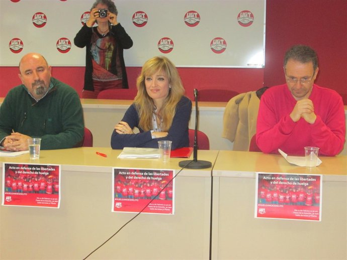 Carmen Castilla en el acto en defensa de las libertades 