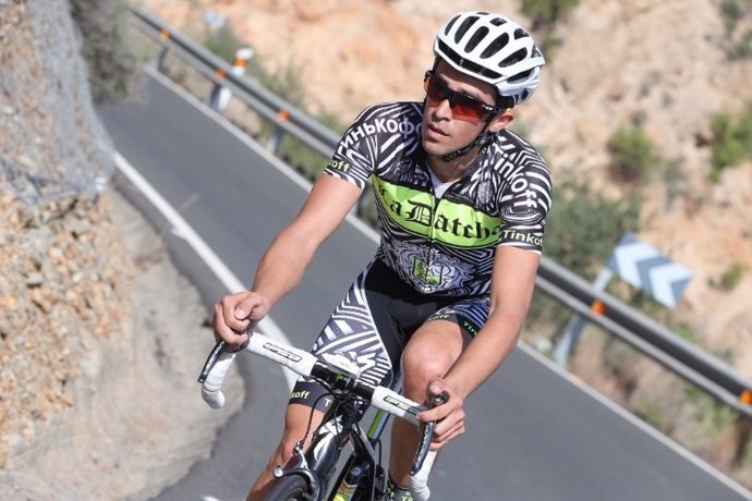 Alberto Contador entrenando