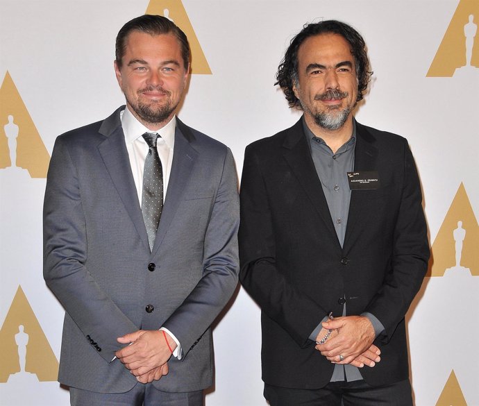 (L-R) Leonardo Dicaprio And Alejandro Gonzalez Inarritu Arrives At The 88Th Annu