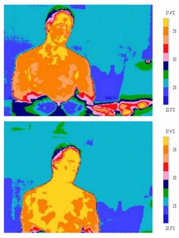 Mapa termopgráfico que permite saber si una persona está enamorada
