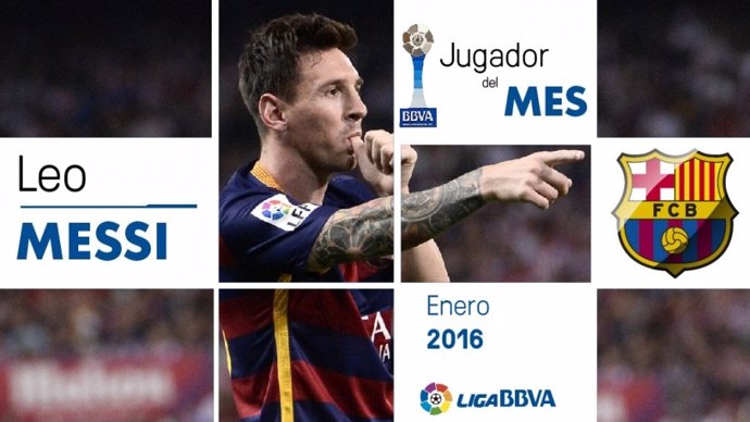Leo Messi, mejor jugador de enero