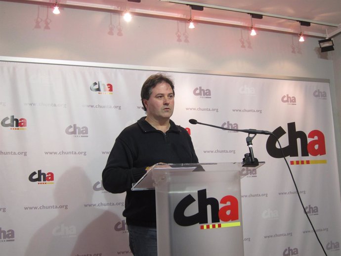 El coordinador de CHA-Zaragoza, Jorge Marqueta