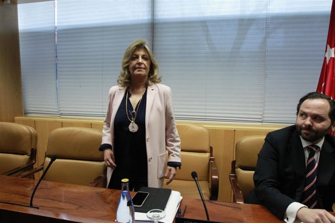 Engracia Hidalgo en la comisión contra la corrupción de la Asamblea de Madrid