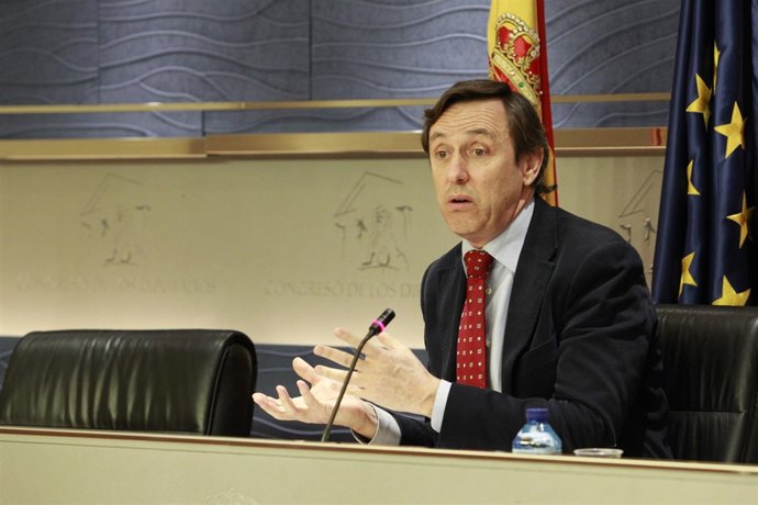 Rafael Hernando tras la primera reunión de la Junta de Portavoces