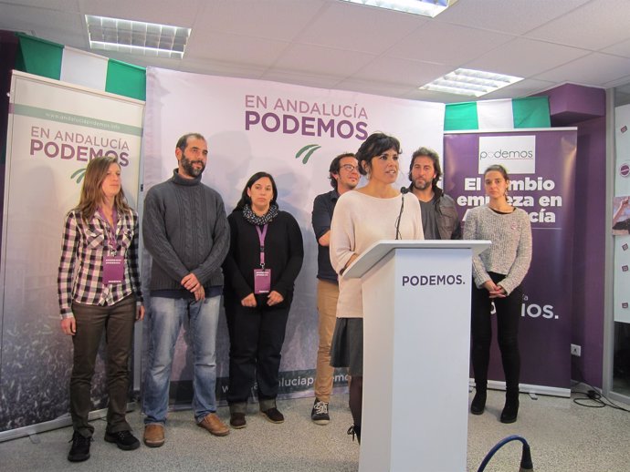 Teresa Rodríguez, secretaria general de Podemos Andalucía