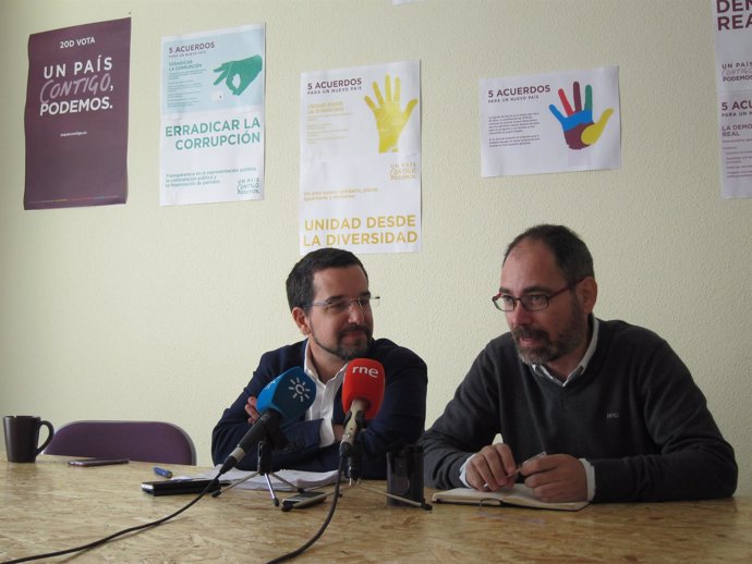 Sergio Pascual y Alberto Montero (Podemos)