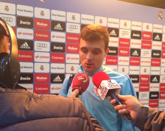 Javier Eraso en el Santiago Bernabéu