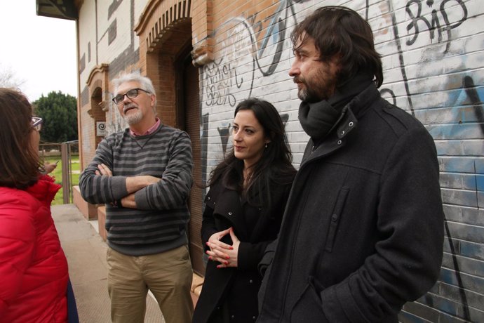Isabel Franco y Rafael Mayoral, de Podemos, en Sevilla
