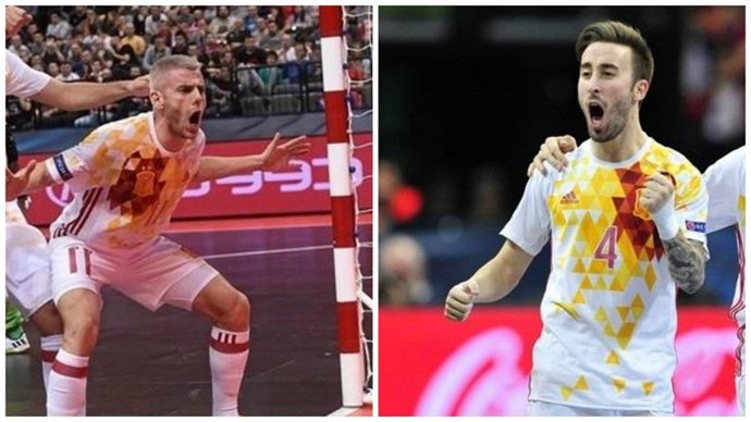 Miguelín y Rivillos, bota de oro del Europeo de fútbol sala