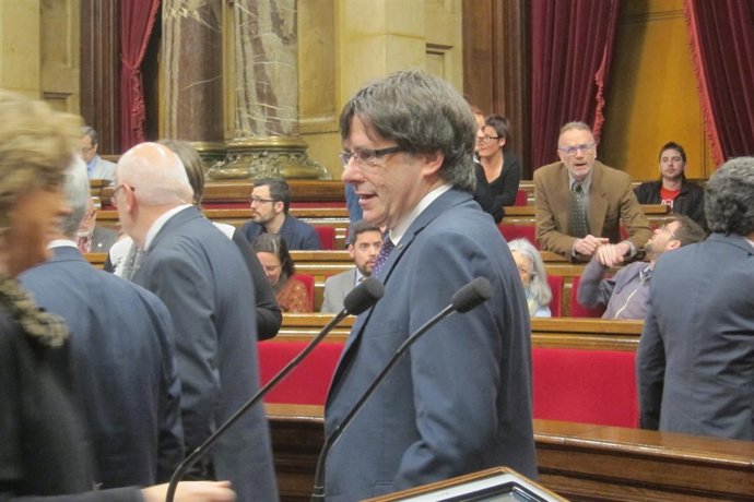 El presidente de la Generalitat, Carles Puigdemont