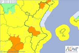 Alerta naranja y amarilla en la Comunitat por fuertes vientos