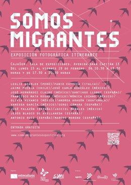 Cartel de la muestra 'Somos migrantes'