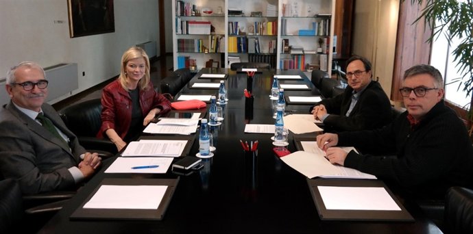 Bravo y Soler en una de sus reuniones