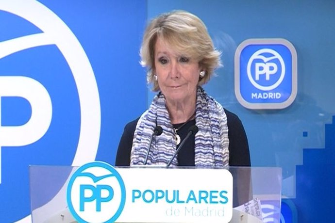 Esperanza Aguirre dimite com presidenta del PP de Madrid