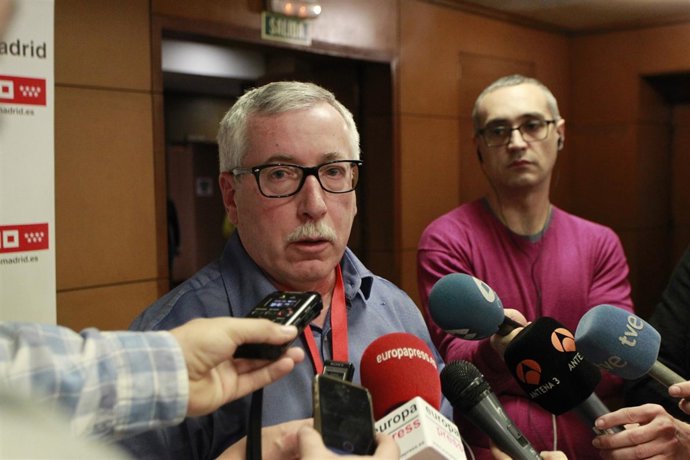 Declaraciones del secretario general de CC.OO., Ignacio Fernández Toxo, 