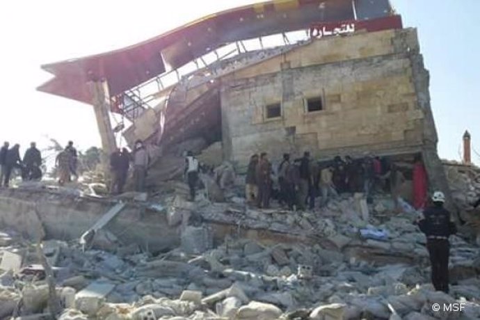 Hospital de MSF en Idlib destruido por un bombardeo