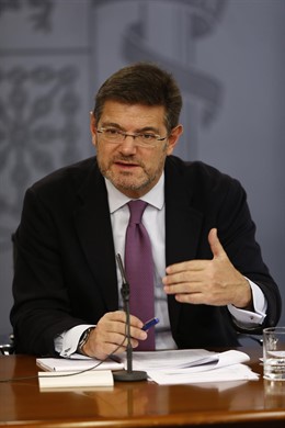 El ministro de Justicia Rafael Catalá en el Consejo de Ministros