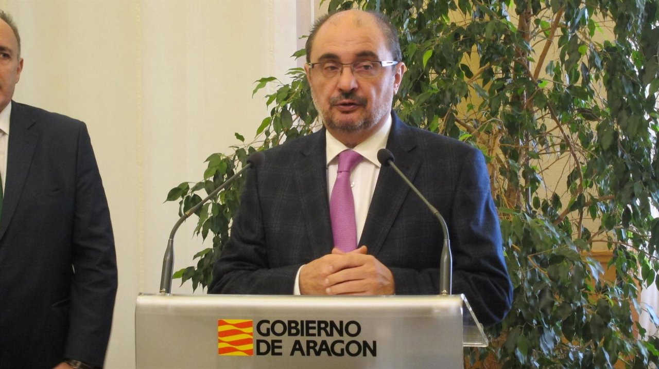 El presidente de Aragón, Javier Lambán