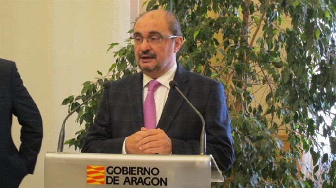 El presidente de Aragón, Javier Lambán