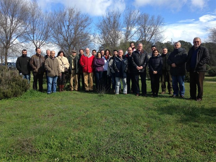 Asistentes a la reunión del Parque de Cardeña-Montoro