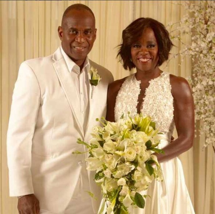 Julius Tennon y Viola Davis