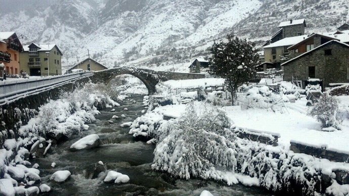 Temporal de nieve en Espot (Lleida)