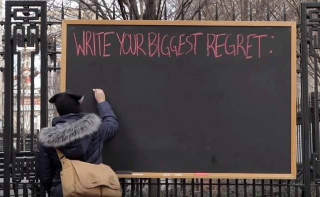 Experimento social: Escribe algo de lo que te arrepientas