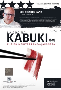 Cartel del seminario de Ricardo Sanz Escuela Hostelería