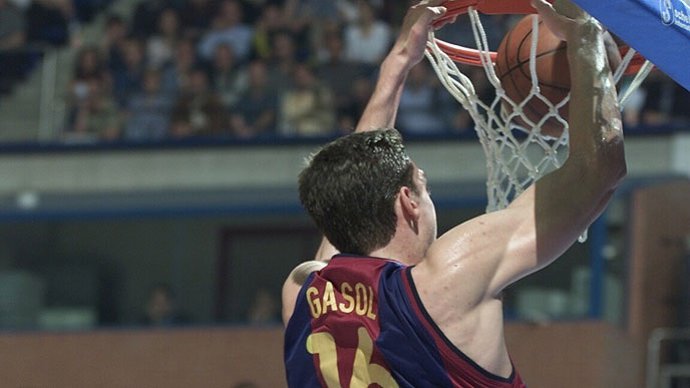 Pau Gasol en la Copa del Rey en Málaga 2001
