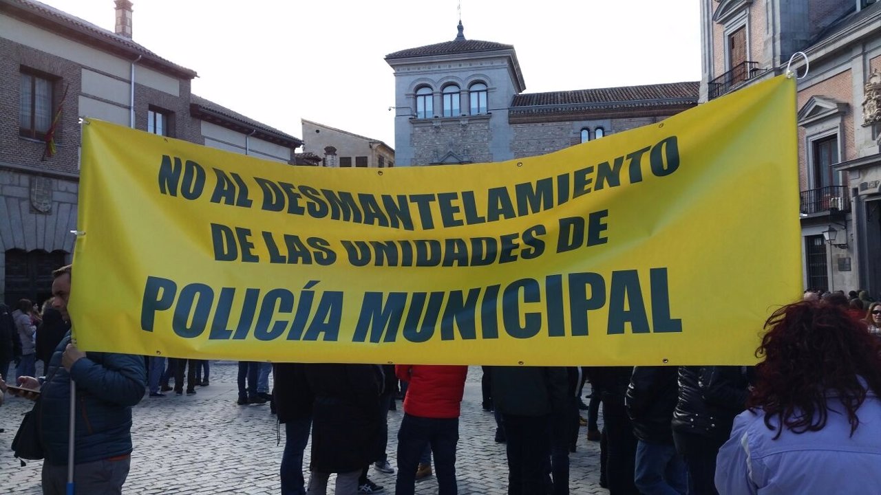 Manifestación de Policías municipales
