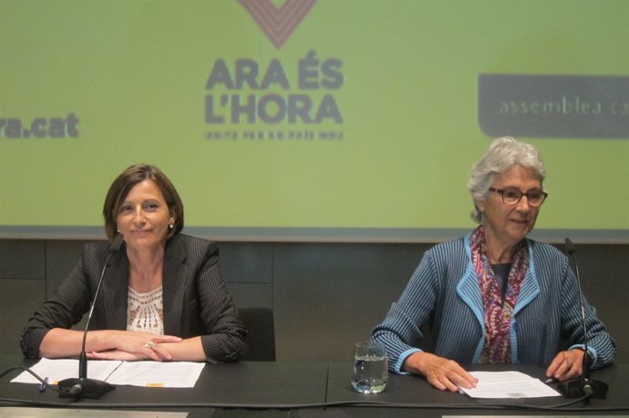 Carme Forcadell (ANC) Muriel Casals (Òmnium Cultural)