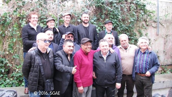 Impulsores de la APAC de la Rumba Catalana en la presentación de la asociación