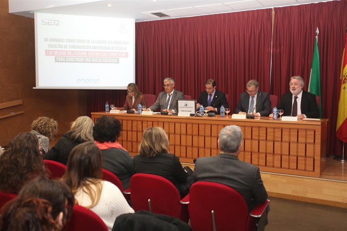 El consejero de Economía, Antonio Ramírez de Arellano, en las jornadas de la SER