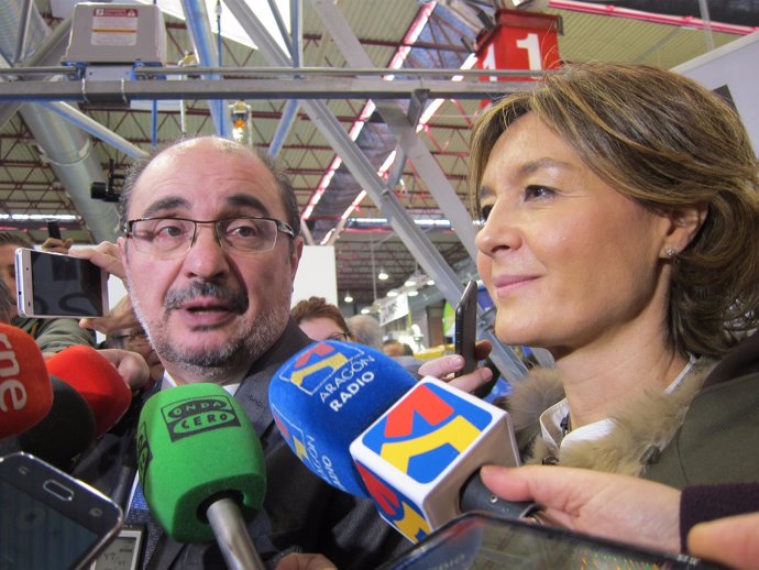 Javier Lambán e Isabel García Tejerina, este martes en FIMA 2016