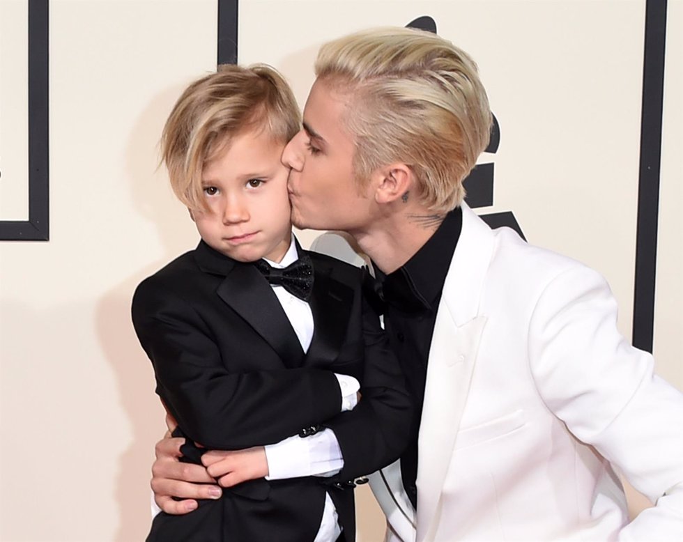 Jaxon bieber y justin bieber