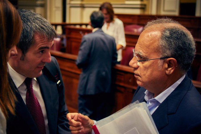 Fernando Clavijo y Casimiro Curbelo